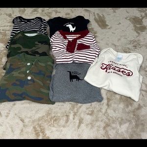 Boys 3 Month Long Sleeve Onesie Bundle